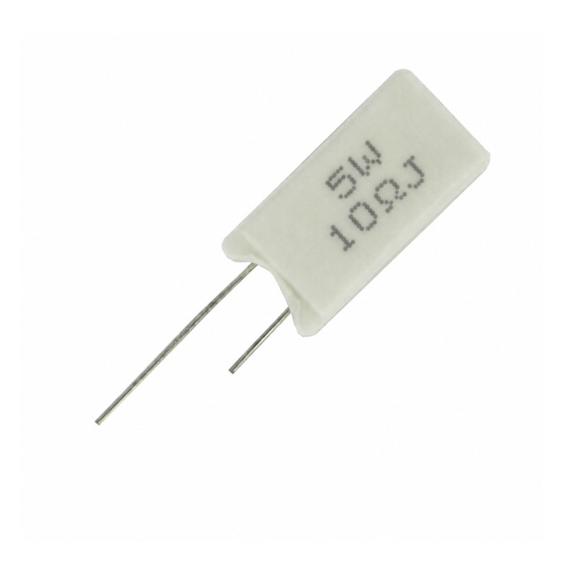 Rezystor 10 Ohm 5W 5% 10R ceramiczny emiterowy pionowy opornik mocy