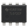 TL072CP niskoszumny wzmacniacz operacyjny JFET opamp DIP8