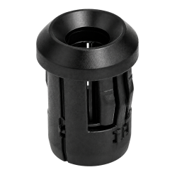 LED holder 3mm LONG press-on black