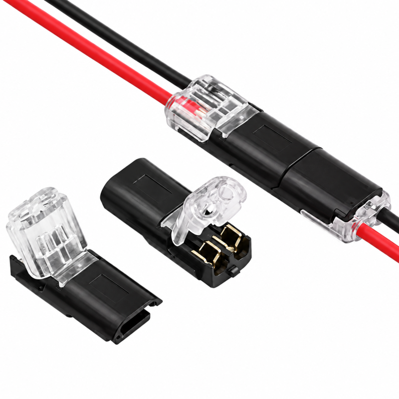 2x DuoKlik 2P szybkozłączka 2-pin do przewodów bez lutowania 20–22 AWG