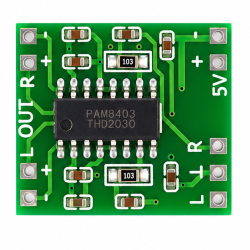 Wzmacniacz stereo 2x3W 5V PAM8403 bez regulacji