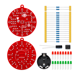 Świąteczna bombka LED DIY Elektroniczny zestaw montażu NE555 16 LED