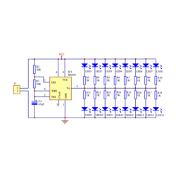 Świąteczna bombka LED DIY Elektroniczny zestaw montażu NE555 16 LED