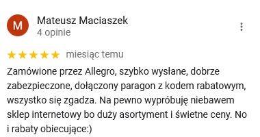 opinie google